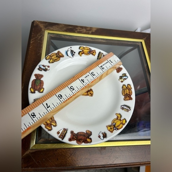 Paul Cardew 8” Tea Bear Set of 4 Plates ceramic Vintage - Picture 6 of 6